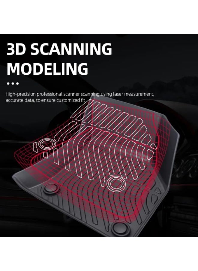 دواسات سيارة TPE فائقة الجودة - مقاس مخصص "ليزر" لحماية شاملة، طقم كامل متين ومقاوم للمياه والروائح لسيارات الـ SUV العائلية - Image 2